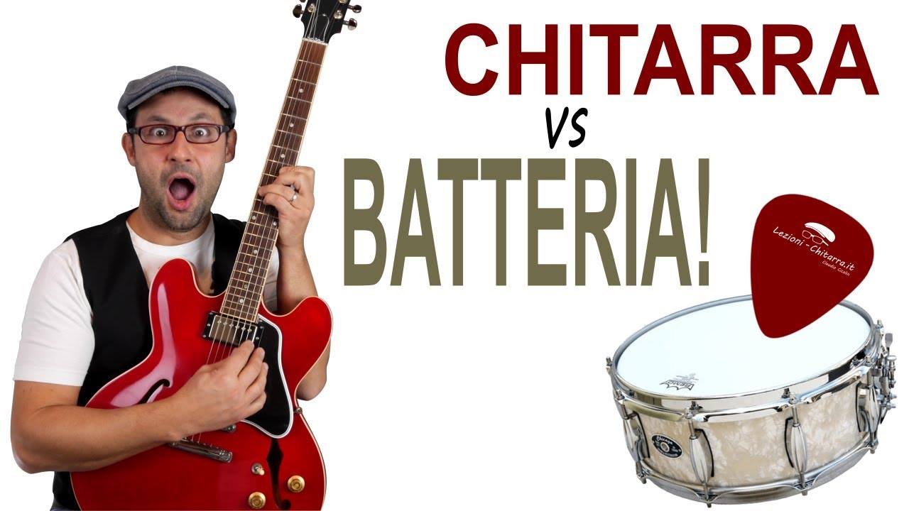 CHITARRA VS BATTERIA 10 RITMI A CONFRONTO! lezionichitarra.it