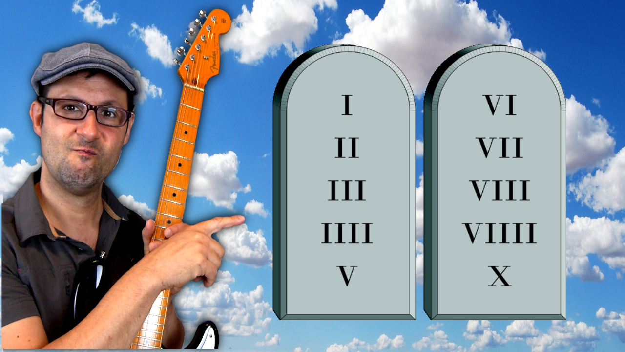 I 10 COMANDAMENTI PER L’ESERCIZIO ALLA CHITARRA