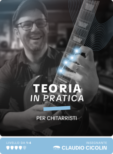 Copertina del corso di teoria musicale "Teoria in Pratica per chitarristi"